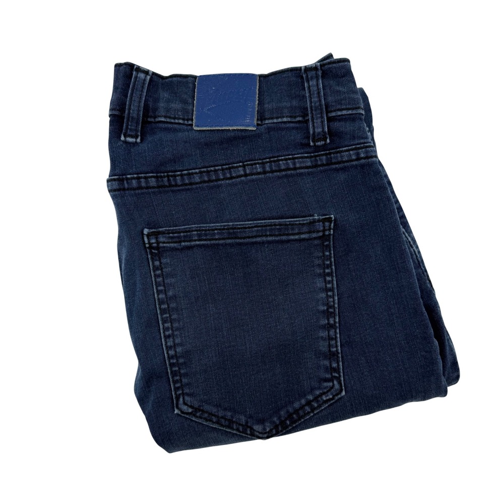 Mugsy Studio Blue Mens Slim Fit Dark Wash‎ Stretch Jeans 34x34